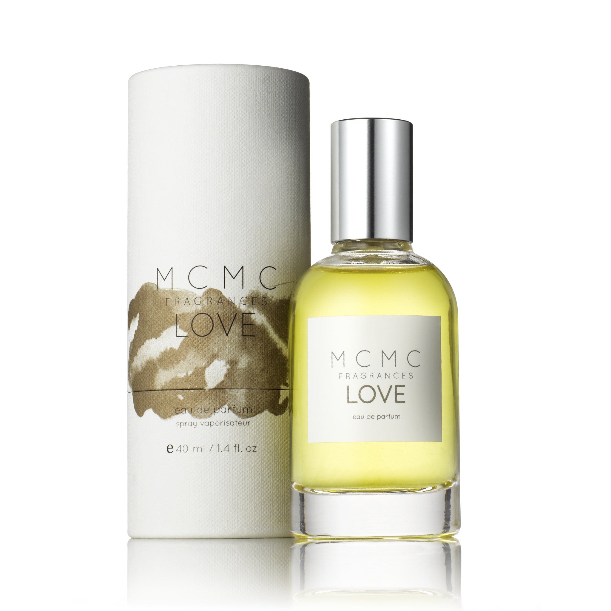 Såkaldte holdall foran LOVE 50ml eau de parfum – MCMC Fragrances